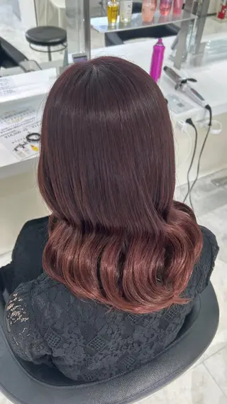 ロング カラー ヘアアレンジ メンズ 🩰韓国ガーリー🏹 kotono🪽のヘアスタイル