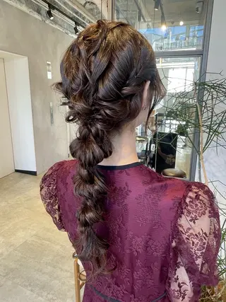 ヘアアレンジ 透明感カラー✨艶髪 制作🌱山根あゆみのヘアスタイル