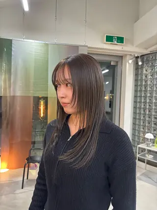 ミディアム カラー Chikashitsu所属・Ren /北堀江のヘアスタイル
