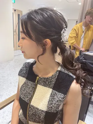 ヘアアレンジ 🎀大川 錬🎀 ブリーチなしWカラーのヘアスタイル