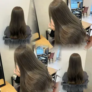 セミロング カラー 韓国風/透明感カラー 🐵mayu* 🐵のヘアスタイル