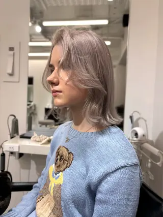 ミディアム カラー 🩶大人韓国ヘア 渋谷/Satsukiのヘアスタイル