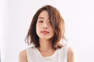 ミディアム カラー パーマ ヘアアレンジ メンズ キッズ ネイル マツエク・マツパ アティリー 西梅田のヘアスタイル