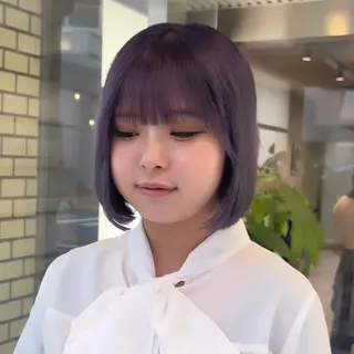 ミディアム カラー デザインカラー 🥨HAZUKiのヘアスタイル