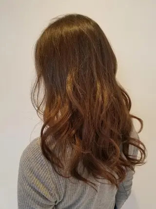 セミロング カラー 髪質改善/ハイライト 小林秀樹のヘアスタイル