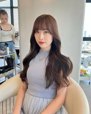 ロング カラー 韓国レイヤー🇰🇷 韓国研修◎渋谷カイトのヘアスタイル