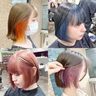 ミディアム カラー ヘアセット💘 似合わせカラーのヘアスタイル
