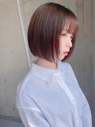 ショート カラー ヘアアレンジ Lond jeloud 名古屋所属・髪質改善 の達人/杉原碧仁のヘアスタイル
