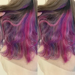 セミロング カラー 髪質改善 頭身浴/ 中田のヘアスタイル