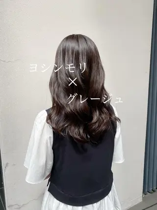 セミロング カラー ボブ/縮毛矯正/ レイヤー/塚田のヘアスタイル