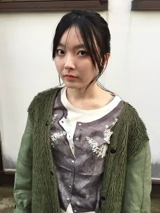 ロング ヘアアレンジ MISAKI benjiのヘアスタイル