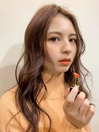 セミロング パーマ 🇺🇸✂️🍟 こんあゆみのヘアスタイル