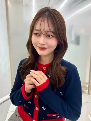 セミロング 顔周り🇰🇷韓国 レイヤー/いづみ💞のヘアスタイル