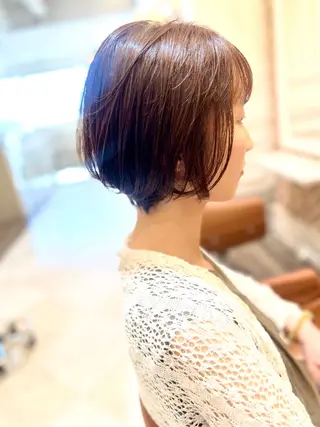 ショート カラー Realme  京都四条烏丸ドゥエby  yk所属・小塚 耀介✂︎ ショートボブ特化のヘアスタイル