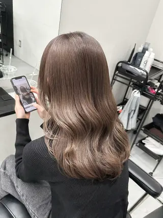 ミディアム ベージュカラー🕊️ 新潟駅/谷口大海のヘアスタイル