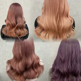 ロング カラー 🩶西 雪乃/透明感 くすみカラー🫧のヘアスタイル