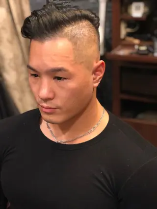 ショート ヒロ銀座バーバーショップ難波店所属・縮毛矯正/パーマ 宮河 惇💈のヘアスタイル