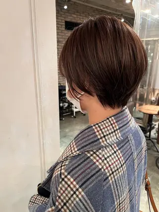 ショート カラー 銀座🤍ボブ/ ミディアム/佐野夢美のヘアスタイル