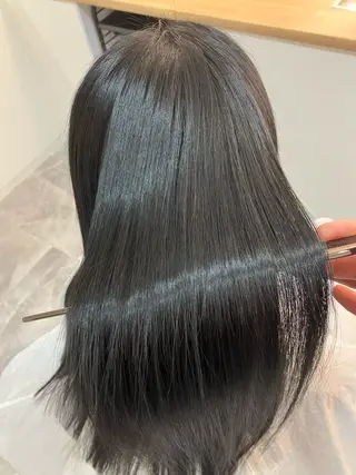 ロング カラー ヘアアレンジ キッズ 横浜関内髪質改善 re:Magoのヘアスタイル