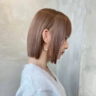 ショート カラー 渋谷/レイヤーボブ・ 韓国ボブ特化/楓のヘアスタイル