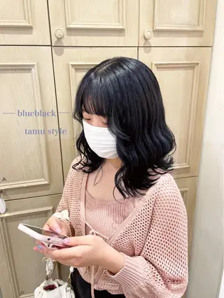 ミディアム カラー エクステ/ハイトーン 🐏☁️miminaのヘアスタイル