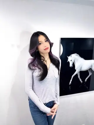 ロング カラー 透明感カラー❄️要 半個室×マンツーマンのヘアスタイル