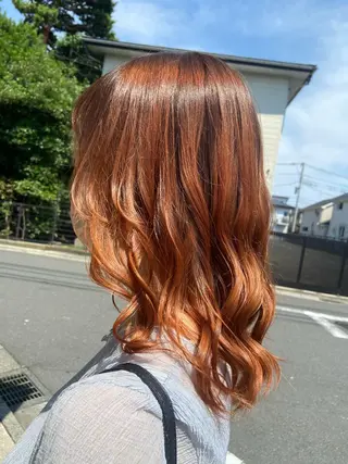 セミロング カラー 🪼高評価🪼 💎柴崎の藤咲💎のヘアスタイル