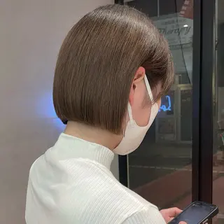ショート Misaki /ボブ/縮毛矯正のヘアスタイル