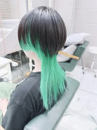 ロング ヘアアレンジ カラー 𝐑𝐈𝐍𝐊𝐀 🐷🖤のヘアスタイル