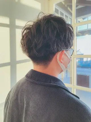 ショート パーマ メンズ 吉田 浩太郎のヘアスタイル