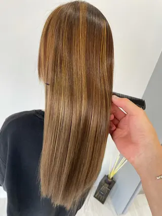 ロング 難しい髪質の縮毛矯正 高岡/射水/髪質改善のヘアスタイル