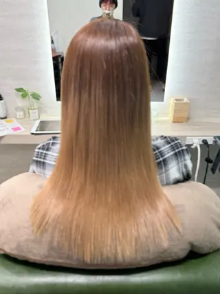 セミロング カラー 初めてでも失敗しない 縮毛矯正/関内/あべのヘアスタイル