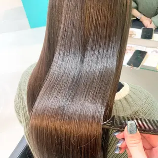 ロング ボブ/艶カラー/ 暖色/Natsukiのヘアスタイル