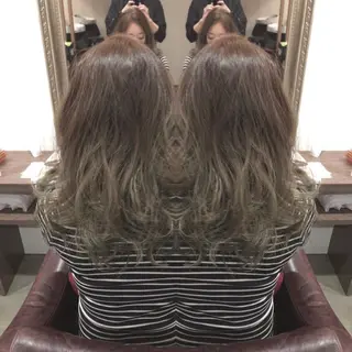 ミディアム カラー レイヤーカット匠 イソザキノリユキのヘアスタイル