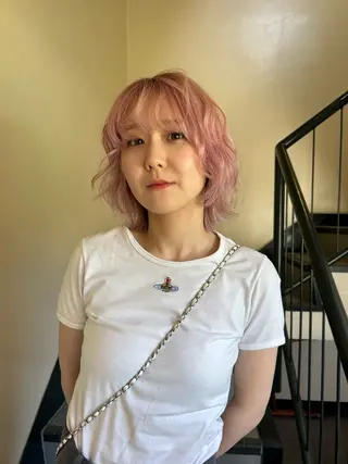 ミディアム カラー ヘアアレンジ ☕️結【suii.】 ボブ/ヘアセット☕️のヘアスタイル