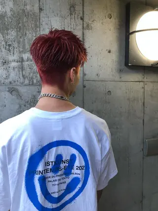 ショート カラー パーマ ヘアアレンジ メンズ 💎髪質改善特化💎 RUITOのヘアスタイル