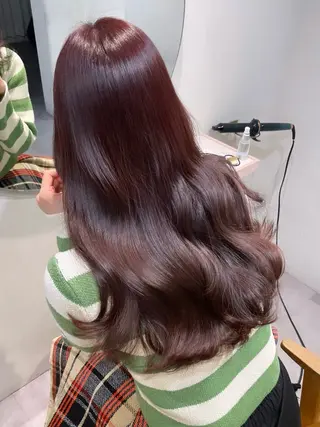 ロング カラー 若月 あやかのヘアスタイル