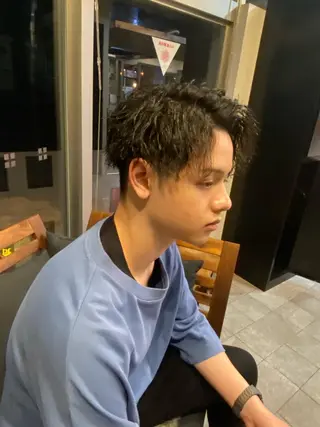 パーマ ヘアアレンジ メンズ men'slapis YUTOのヘアスタイル