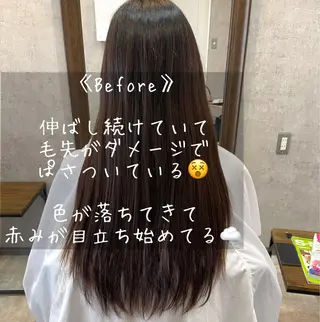 ロング カラー ヘアアレンジ merci.所属・🌻あいり merci.🌻のヘアスタイル