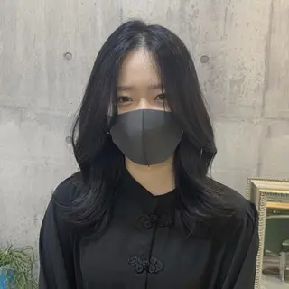 ミディアム カラー いとう りょうたのヘアスタイル