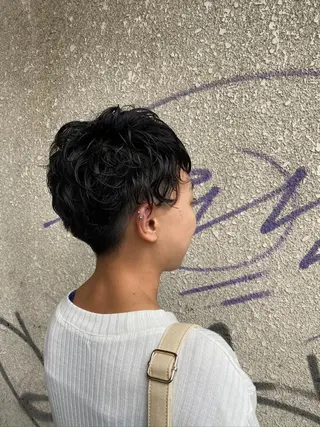 ショート 永沼 真依のヘアスタイル