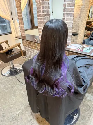 ロング カラー ACROあべの店所属・艶カラー/インナー /グラデ/大西小百合のヘアスタイル