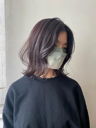 ミディアム カラー BOTTOMS所属・🌸透明感艶 カラー🌸Yuukiのヘアスタイル