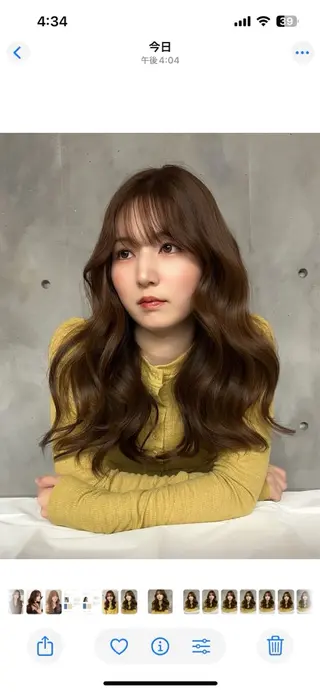 セミロング カラー Grow by NYNY 坂本 理輝のヘアスタイル