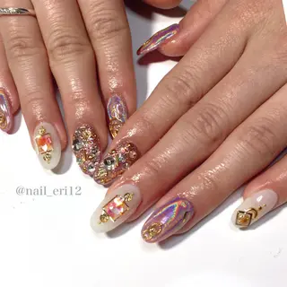 ミディアム ネイル nail salon &e eriのネイルデザイン