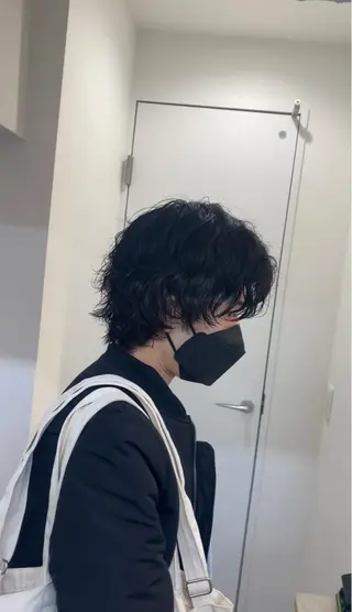 ショート パーマ sunc所属・梅田l大人韓国ヘア レイヤー×艶カラーのヘアスタイル