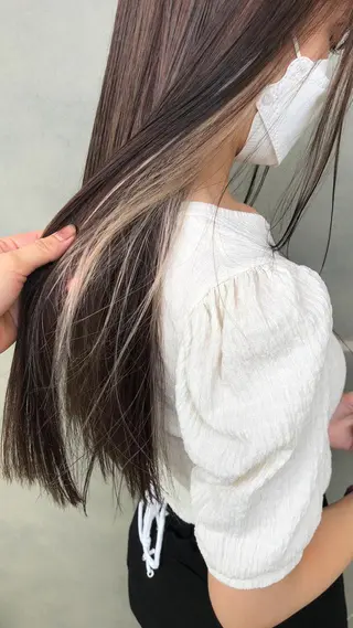 ミディアム カラー ヘアアレンジ 落合　眺 (オチアイ　ノゾミ)のヘアスタイル