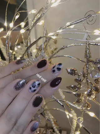 ミディアム ネイル 長さ出し専門 nynaのネイルデザイン