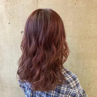 セミロング カラー 一ノ瀬 蘭のヘアスタイル