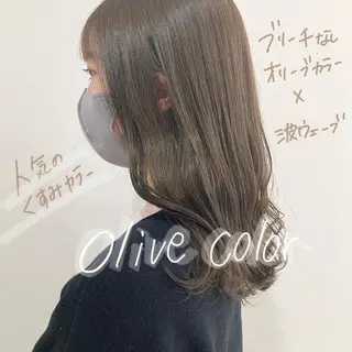 ミディアム カラー お洒落パーマ/ 艶カラー/michiのヘアスタイル